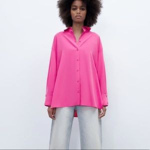 Zara | Tops | Zara Soft Oversized Shirt | Poshmark